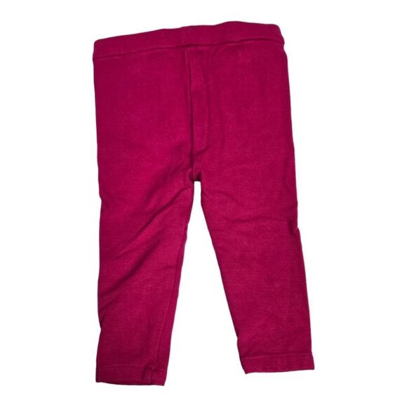 Kate Spade Baby Girl 12M Hot Pink Designer Soft Knit Pull On Pants Zip Pockets - Picture 5 of 5